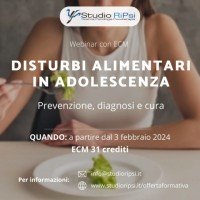 Disturbi alimentari in adolescenza: prevenzione, diagnosi e cura