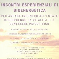 Ciclo di incontri esperienziali di bioenergetica