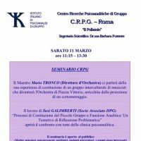 Seminario Centro Ricerche Psicoanalitiche di Gruppo