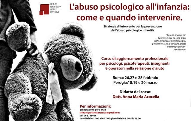 L'abuso psicologico all'infanzia: come e quando intervenire