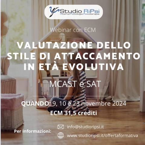 Valutazione dello stile di attaccamento in età evolutiva