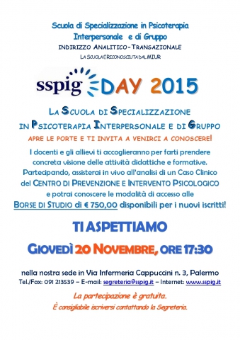 OpenDay SSPIG 2015